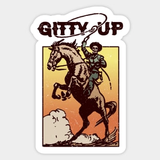 Gitty-Up Sticker